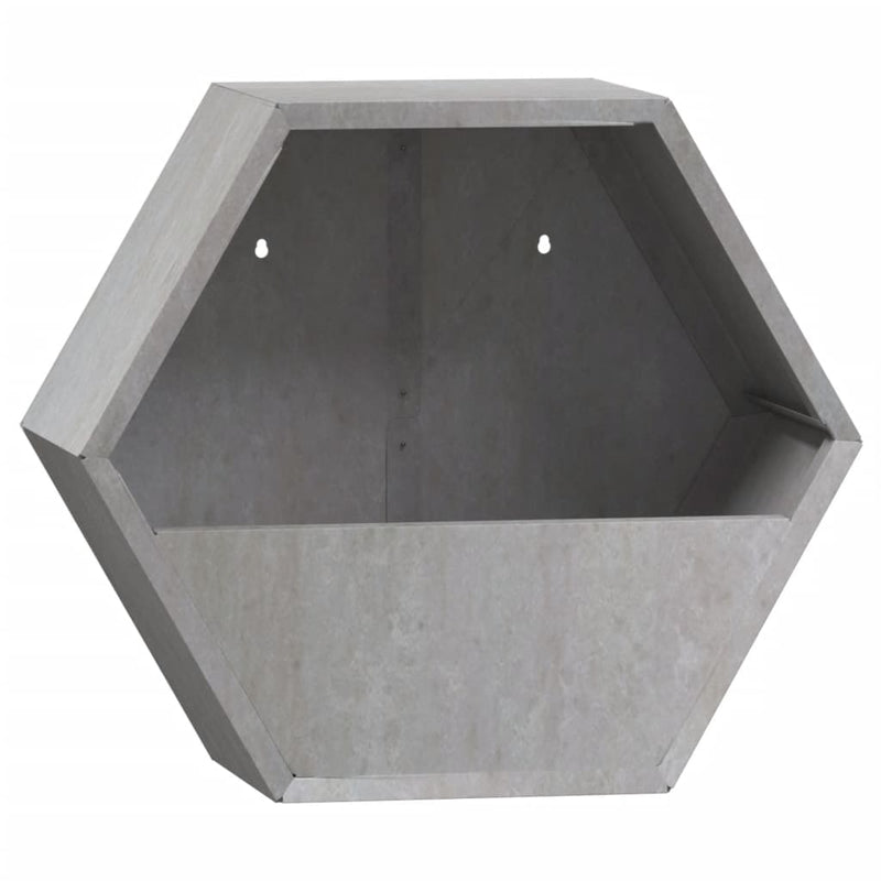 vidaXL 2 db rozsda színű corten acél fali növénytartó 30 x 10 x 25 cm