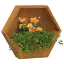 vidaXL 2 db rozsda színű corten acél fali növénytartó 46 x 10 x 40 cm