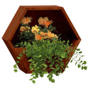 vidaXL 2 db rozsda színű corten acél fali növénytartó 46 x 10 x 40 cm