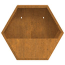 vidaXL 2 db rozsda színű corten acél fali növénytartó 46 x 10 x 40 cm