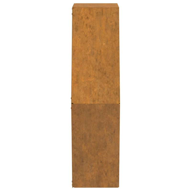 vidaXL 2 db rozsda színű corten acél fali növénytartó 46 x 10 x 40 cm
