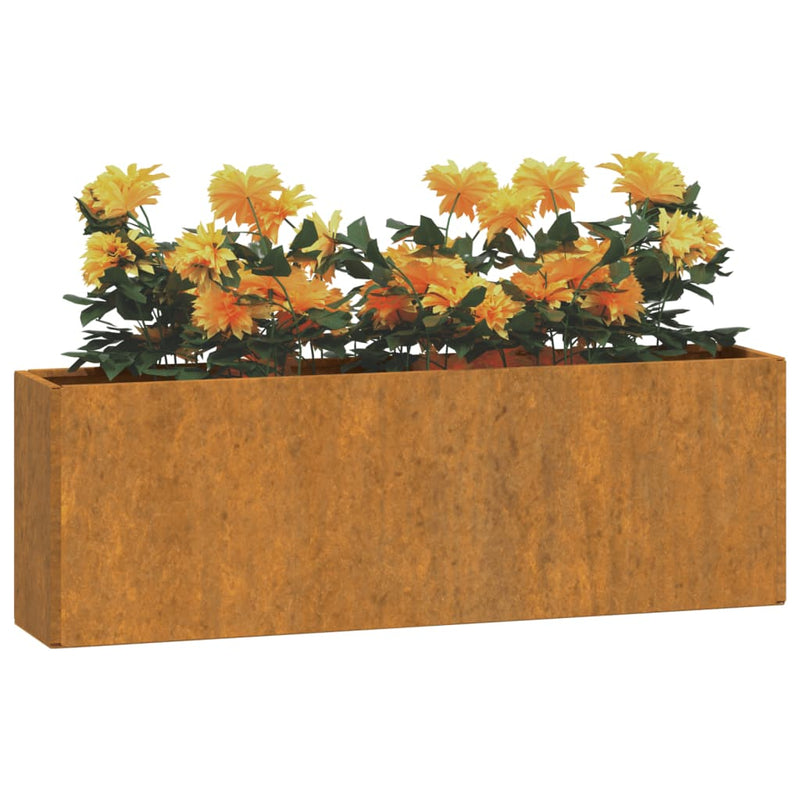 vidaXL 2 db rozsda színű corten acél fali növénytartó 53 x 10 x 17 cm