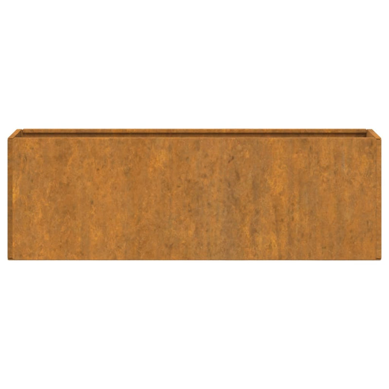 vidaXL 2 db rozsda színű corten acél fali növénytartó 53 x 10 x 17 cm