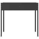 vidaXL 2 db antracitszürke horganyzott acél kerti ültetőláda