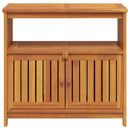 vidaXL tömör akácfa kerti tálalóasztal 80 x 35 x 75 cm