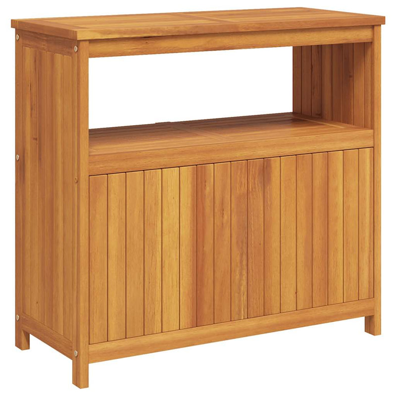 vidaXL tömör akácfa kerti tálalóasztal 80 x 35 x 75 cm