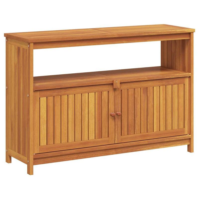 vidaXL tömör akácfa kerti tálalóasztal 110 x 35 x 75 cm
