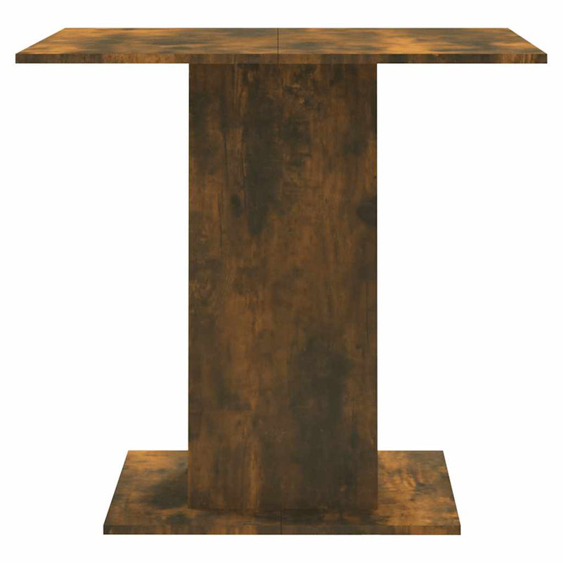 vidaXL füstös tölgy színű szerelt fa étkezőasztal 80 x 80 x 75 cm