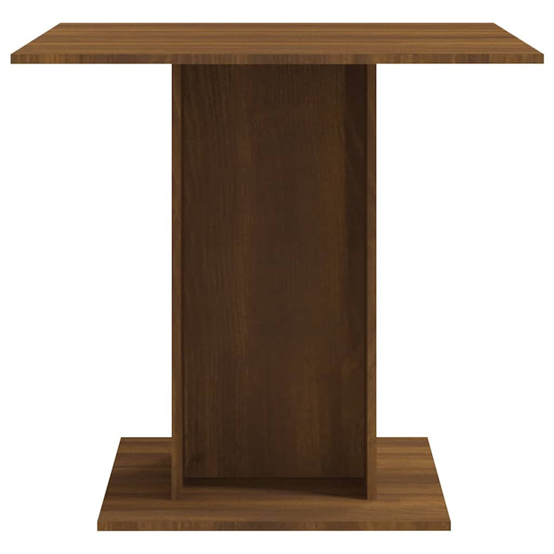 vidaXL barna tölgyszínű szerelt fa étkezőasztal 80 x 80 x 75 cm