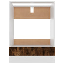 vidaXL “Riga” füstös tölgy színű szerelt fa sütőszekrény