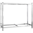 vidaXL 3 db ezüstszínű 2 szintes acél gumiabroncstartó 110x40x110 cm