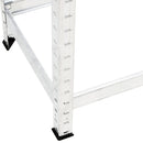 vidaXL 3 db ezüstszínű 2 szintes acél gumiabroncstartó 110x40x110 cm