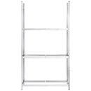 vidaXL 4 db ezüstszínű 3 szintes acél gumiabroncstartó 110x40x200 cm