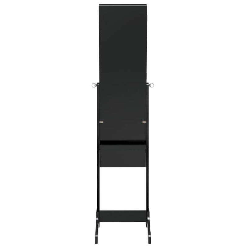 vidaXL fekete szabadon álló tükör 34 x 37 x 146 cm