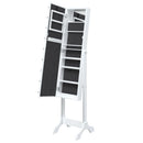 vidaXL fehér szabadon álló tükör LED-del 34 x 37 x 146 cm