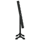 vidaXL fekete szabadon álló tükör LED-del 34 x 37 x 146 cm