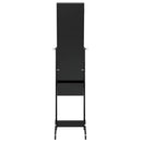 vidaXL fekete szabadon álló tükör LED-del 34 x 37 x 146 cm