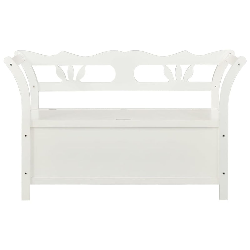 vidaXL fehér tömör fenyőfa pad 107 x 45 x 75,5 cm