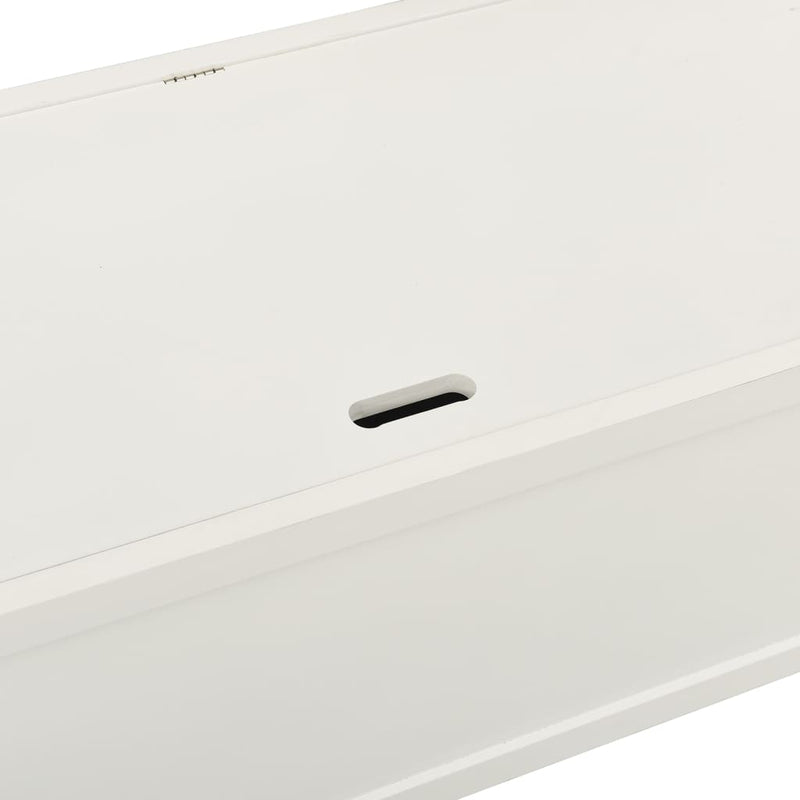 vidaXL fehér tömör fenyőfa pad 107 x 45 x 75,5 cm