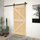 vidaXL Ajtó NARVIK 100 x 210 cm Szilárd Fenyőfa (Nem Kezelt)