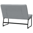 vidaXL világosszürke szövet pad 100 x 75 x 76 cm