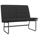 vidaXL fekete műbőr pad 100 x 75 x 76 cm