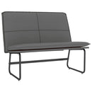vidaXL szürke műbőr pad 100 x 75 x 76 cm