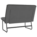vidaXL szürke műbőr pad 100 x 75 x 76 cm