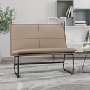 vidaXL kávészínű műbőr pad 100 x 75 x 76 cm