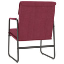 vidaXL bordó szövet pihenőszék 55 x 64 x 80 cm