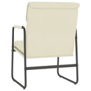 vidaXL krémszínű műbőr pihenőszék 55 x 64 x 80 cm