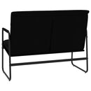 vidaXL fekete műbőr pad 100 x 64 x 80 cm