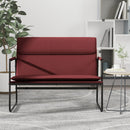 vidaXL bordó műbőr pad 100 x 64 x 80 cm