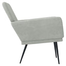 vidaXL világosszürke bársonyfotel 62 x 79 x 79 cm