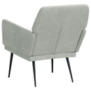 vidaXL világosszürke bársonyfotel 62 x 79 x 79 cm