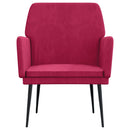 vidaXL bordó bársonyfotel 62x79x79 cm
