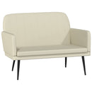 vidaXL krémszínű műbőr pad 107 x 80 x 81 cm