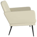 vidaXL krémszínű műbőr pad 107 x 80 x 81 cm