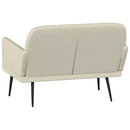 vidaXL krémszínű műbőr pad 107 x 80 x 81 cm