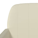 vidaXL krémszínű műbőr pad 107 x 80 x 81 cm