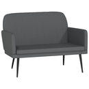vidaXL szürke műbőr pad 107 x 80 x 81 cm