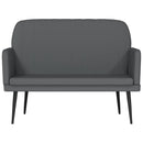 vidaXL szürke műbőr pad 107 x 80 x 81 cm