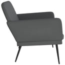 vidaXL szürke műbőr pad 107 x 80 x 81 cm