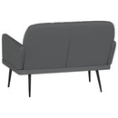 vidaXL szürke műbőr pad 107 x 80 x 81 cm