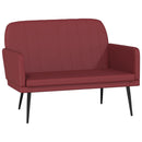 vidaXL bordó műbőr pad 107 x 80 x 81 cm