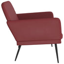 vidaXL bordó műbőr pad 107 x 80 x 81 cm