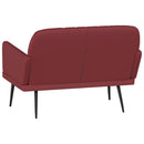 vidaXL bordó műbőr pad 107 x 80 x 81 cm