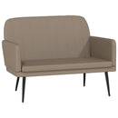 vidaXL kávészínű műbőr pad 107 x 80 x 81 cm