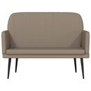 vidaXL kávészínű műbőr pad 107 x 80 x 81 cm