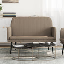 vidaXL kávészínű műbőr pad 107 x 80 x 81 cm